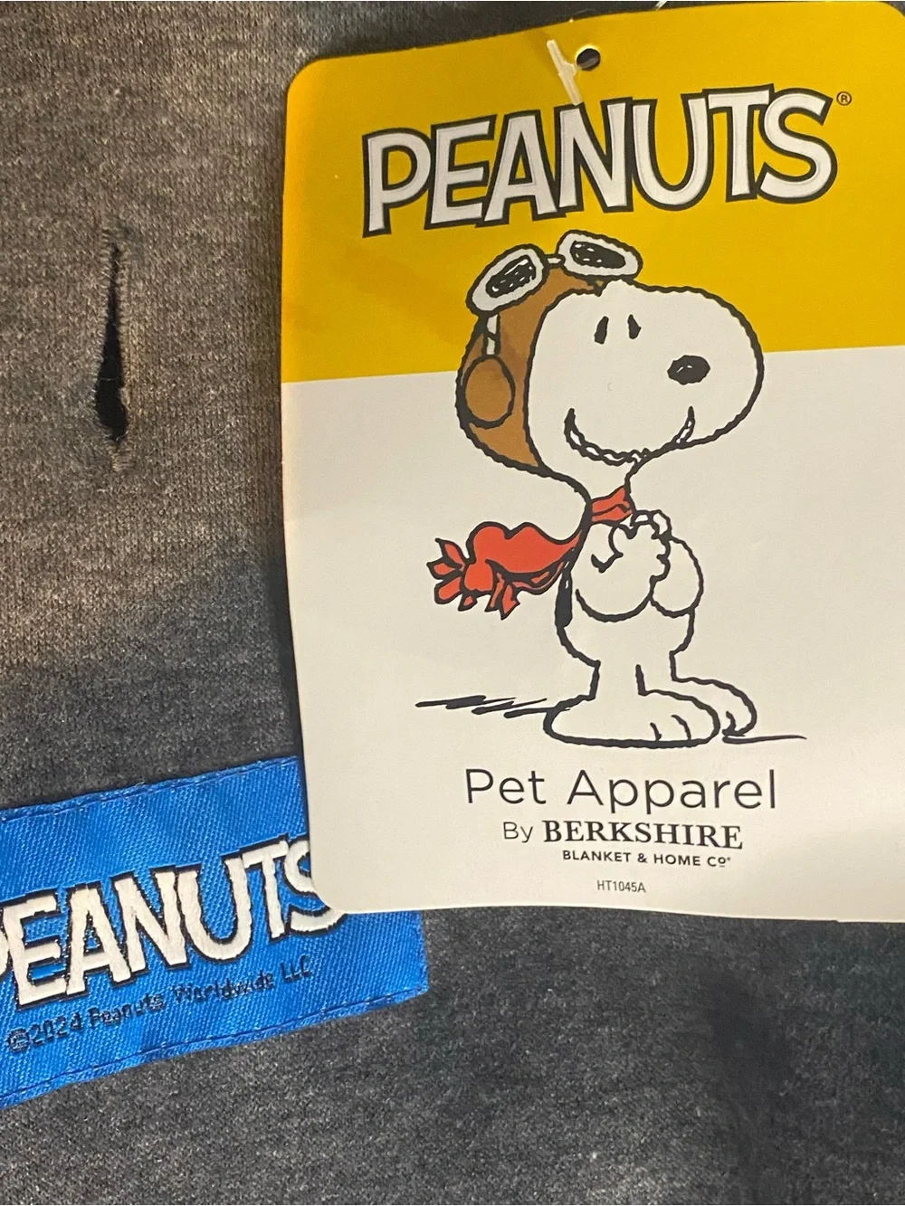 Dogs Pet Apparel Coat Peanuts Snoopy & Woodstock Pet Hoodie Size L